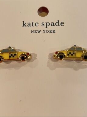 kate spade Yellow Taxi Car Stud Earrings